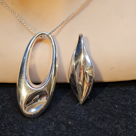 Elle Necklace With Extra Elle Pendant Both with Ruby - Picture 2 of 7